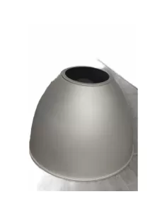 Linea-Leuchte 57215, Glocke aus grau lackiertem Aluminium